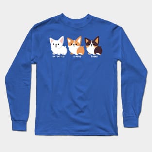 Corgi Chart Long Sleeve T-Shirt